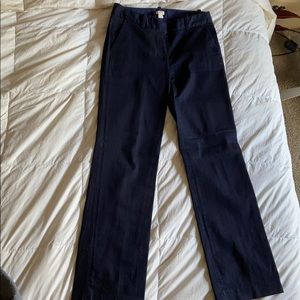 Wide leg denim trousers